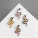 Symbol of the year! Brooch "Snake" spotted, winding, color mix
