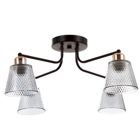 Adele Causenger Military District 4x40W E27 Black/Gold 45x45x25cm