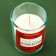 New Year's candle in a glass with a surprise inside "Magic", the aroma of cinnamon