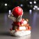 Figure "Boy on the sleigh" red 9x6x11cm