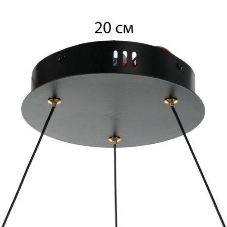 Lamp with PDD "Ricardo" 12xLD 40W black and gold 75x75x16-116 cm-9