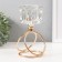 Summary metal, glass per 1 candle "Ice cube" d = 6 cm gold 10x10x19 cm
