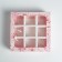 Box for sweets, confectionery packaging, 9 cells, Beautiful 14.5 x 14.5 x 3.5 cm
