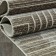 Rectangular carpet Valentis sirocco, size 80x150 cm, color Brown/Beige