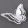 Set for decorating "Butterflies", set 12 pcs, white color