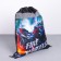 A bag for shoes with a reflective element Fire Wheels size 30 x 40 cm