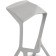 MAGA MEGA chair plastic, gray 50x43x80 cm