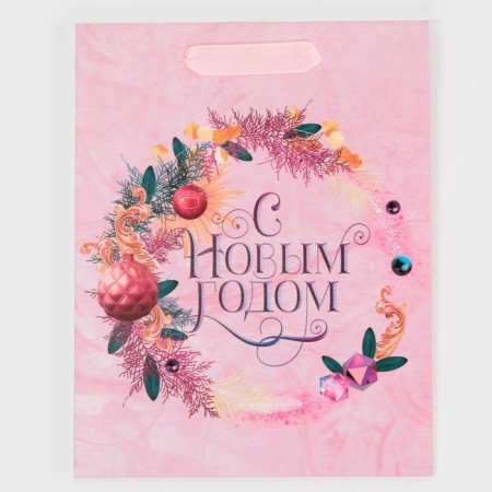 Laminated vertical "Pink Dreams", MS 18 x 23 x 10 cm, New Year-7