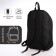 Youth backpack from lightning textiles, 3 pockets, headphone opening, black color