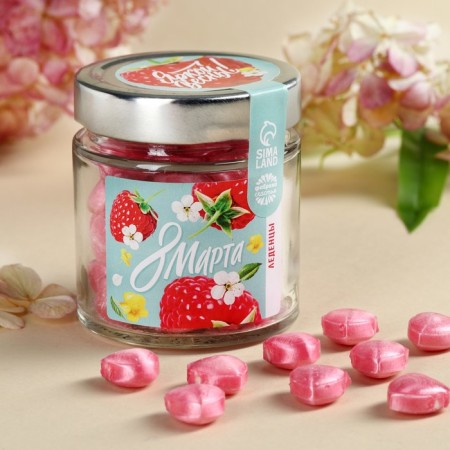 Ledes in a glass jar, "March 8", 130 g.
