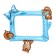 Foil ball 25 "Blue photo frame"