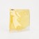 Cosmetic bag with zip-gl, transparent/yellow color