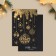 Postcard on the black craft "New Year", 10 x 15 cm, New Year