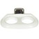 Hinged cup holder with two glasses