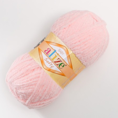 Yarn "Softy" 100% micropoliester 115m/50g (340 pale -cut.-1