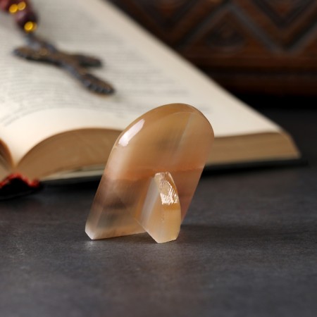 Icon "Nikolai Wonderworker", Selenite-2