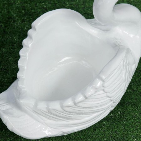 Figure pot "Swan" average white-2
