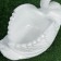 Figure pot "Swan" average white