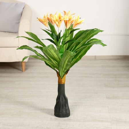 Artificial bush "with flower" 90 cm, mix-5