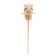Soft toy "horse-horseman", on a stick, beige color