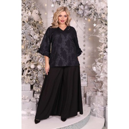 Women's tunic, size 52, black color-8