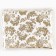 Loskot for needlework, atlas, gold pattern on white, 50 × 75 cm