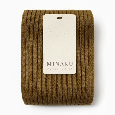 Women's scarf minku, Khaki color, 180*18-1