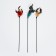 Teaser "feather" with a bell, 65 cm, mix of flowers