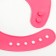 Bibslate for feeding silicone with pocket, pink color