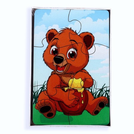 Set of puzzles "Forest Beasts", 3 puzzles, 6 parts-3