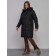 Coat insulated winter female, size 44, black color
