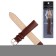 Watch strap, 18 mm, eco -leather, brown, 20 cm