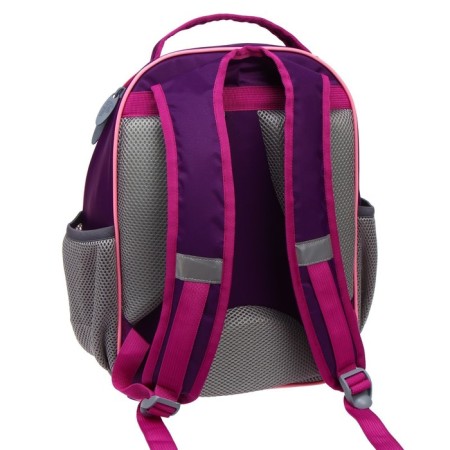 School backpack, 37 x 27 x 16 cm, ergonomic back, calligrata b "Flowers", lilac-21