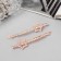Invisible hair "Gloria" (set 2 pcs) star, 6 cm, pink gold