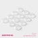 A set of hooks for curtains, d = 5.5 cm, 12 pcs, transparent