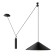 Squirry of suspended technical P080PL-01B, 1HE27, 60W, 42x42x140 cm, black color black