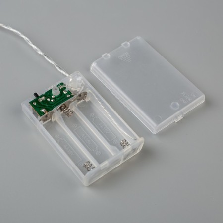 Garland “thread” 2 m, IP20, transparent thread, 20 LED, white glow, 2 modes, AAH3-4