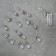 Garland “thread” 1.6 m with nozzles “balls with white confetti”, IP20, silver thread, 15 LED, white glow, AAX2