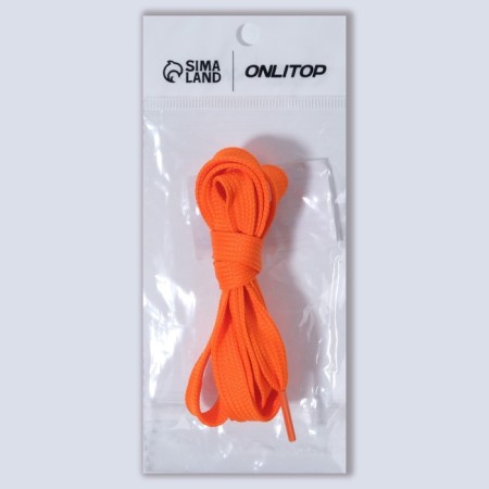 Shoes for shoes, steam, flat, 12 mm, 120 cm, color neon -neon color-4