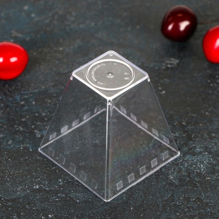 Plastic disposable form for Brussels buffet, 150 ml, transparent color-1