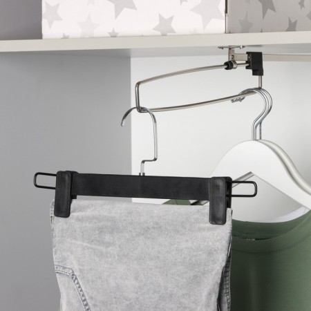 Pan for trousers and skirts with valve clamps, 30 × 17 cm, black color-4