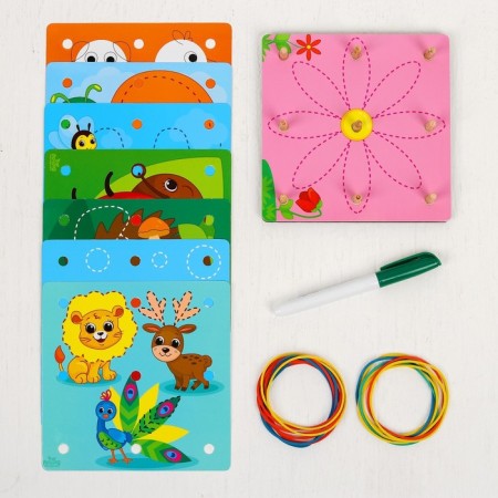 Geobor with cards "Write-stir. Animals"-4