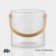 Ice bucket Magistro "Caillin", d = 13 cm, glass, bamboo handle, insistent