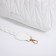 Bag Cross-Bodi with a zipper, white color