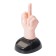 Souvenir with a moving finger Fuck Off, on a sunny battery