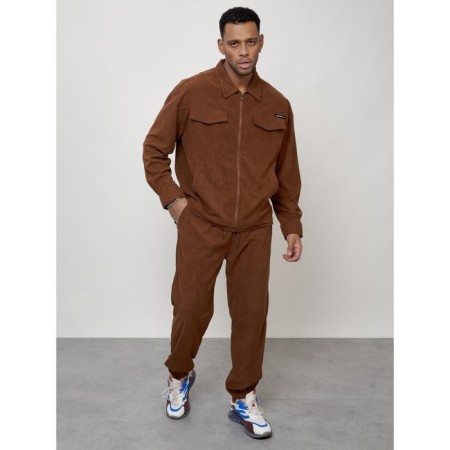 Male tracksuit, size 54, brown color-8