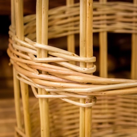 Trading basket for baguettes, 30x30x40 cm, willow-3