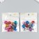 Busina for creativity plastic "Ball metallic glossy faces" mix 1.4x1.4x0.8 cm