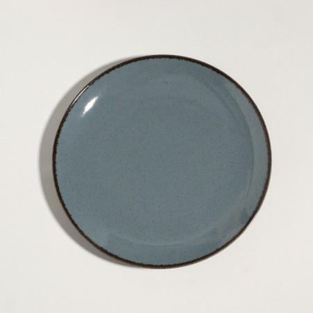 Plate "Pearl", d = 25 cm, blue, porcelain