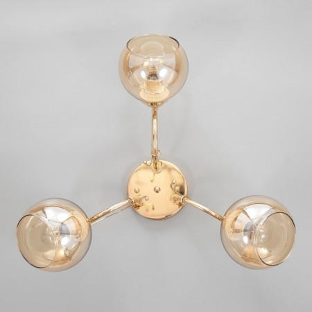 Armand chandelier 3x40W E27 Gold 52x52x20cm Ritter-3